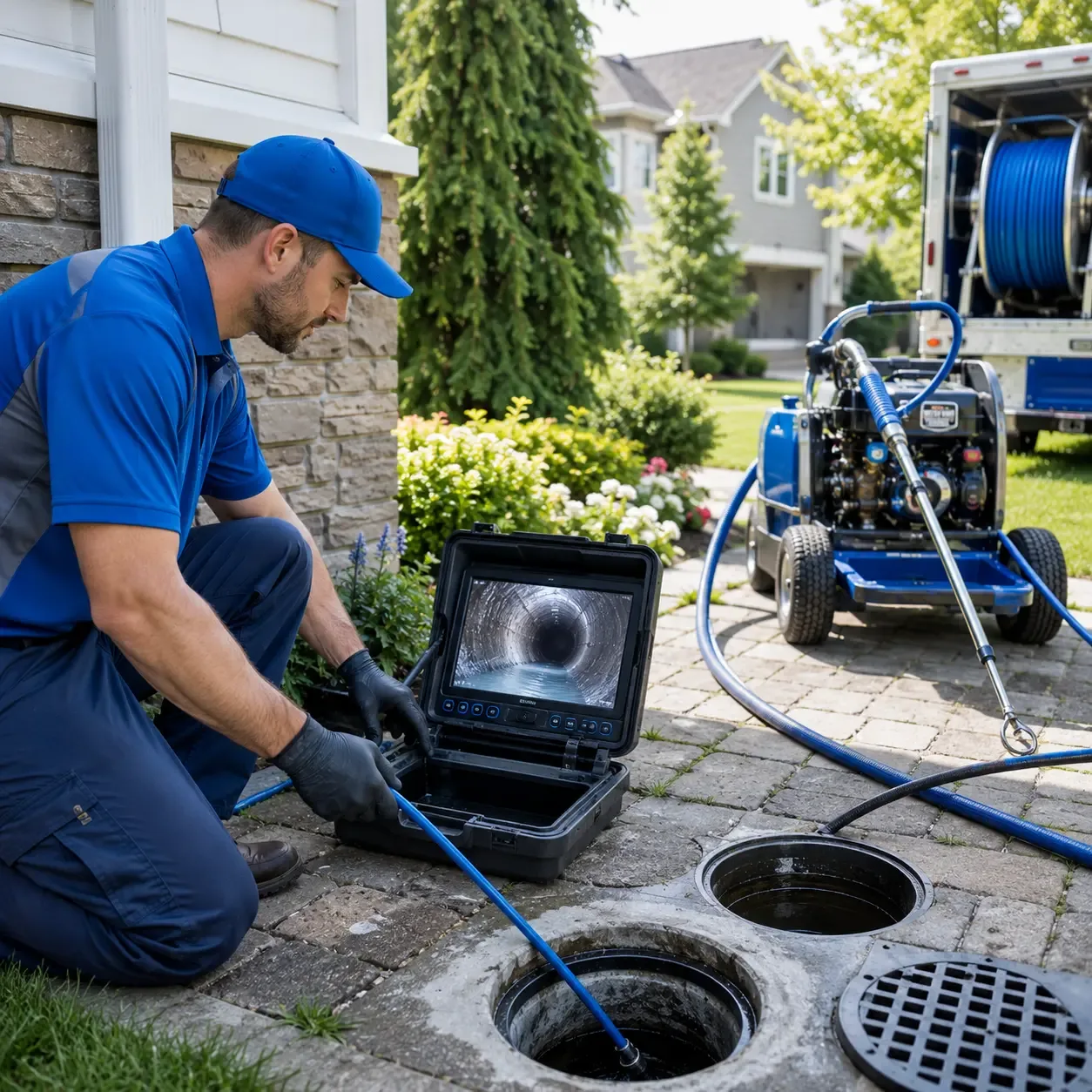 Outdoor drain cleaning professionals serving Milan, IN