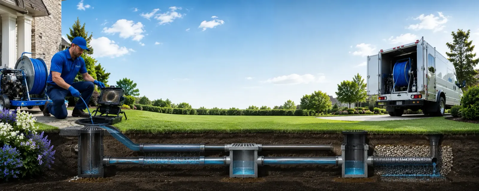 Outdoor drain cleaning information for Milan, IN